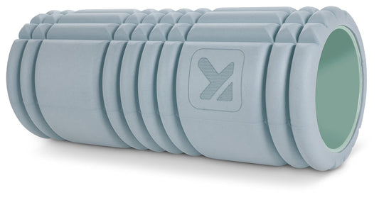 TRIGGERPOINT Performance Therapy Grid Patented Multi-Density Foam Massage Roller (80% Recycled) Exercise, Deep Tissue Muscle Recovery - Muscle Pain&Tightness, Improves Circulation (13"), Blue