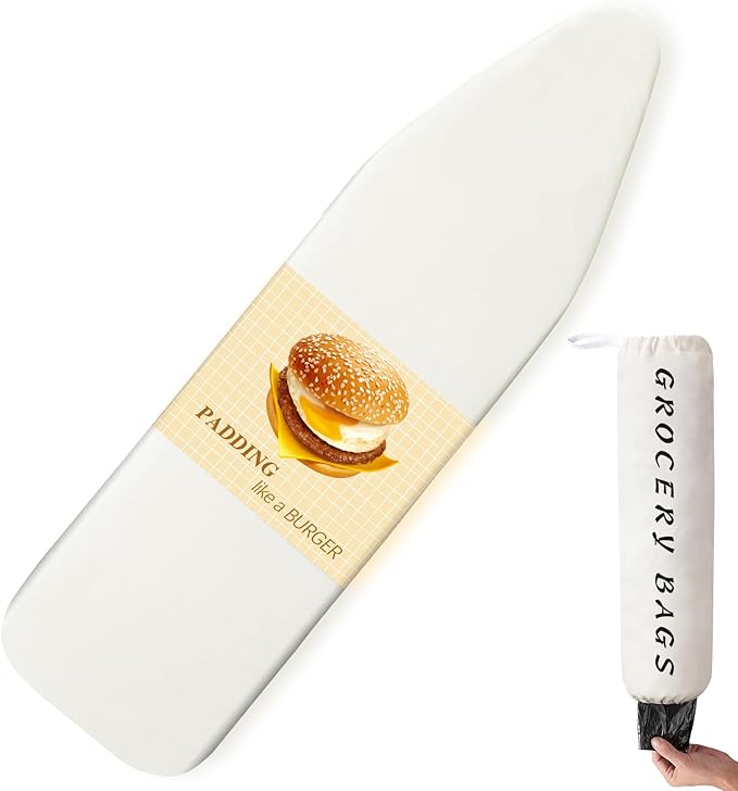 BNDX Ironing Board Cover, Stain Resistant & Durable Scorch, 2 Click Buckles