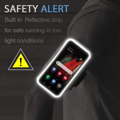 Galaxy S26 S25 Ultra Armband, JEMACHE Gym Workouts Running Arm Band for Samsung Galaxy S26 S25 S24 S23 S22 Ultra (Black)