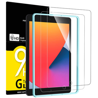 NEW'C 2 Pack Designed for iPad (A16) 11th Generation 2025, iPad 10th Generation 10.9 inches 2022 Screen Protector Tempered Glass, Bubble Free, Ultra Resistant (Easy Installation Frame)