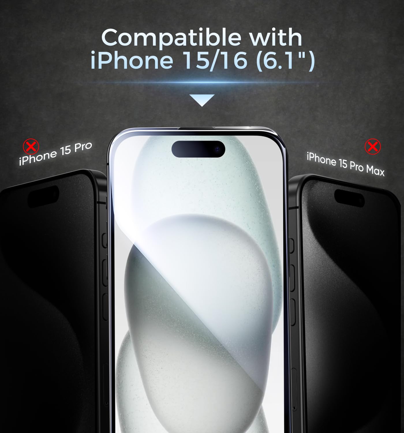 MAGIC JOHN 3rd Gen Upgraded for iPhone 16ProMax Privacy Screen Protector 6.9 Inch,25°Anti-Spy Screen,Shockproof Tempered Glass,Auto Dust-Removal,Bubble Free,Easy Installation,2 Pack