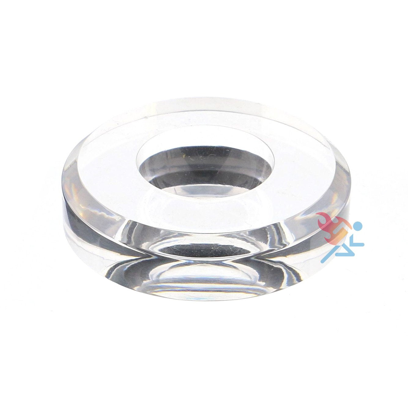 OnFireGuy 3" Round Dimple Blocks for Softballs, Spheres, Crystal Ceramic Round Balls Display Stand Holder Qty: 1