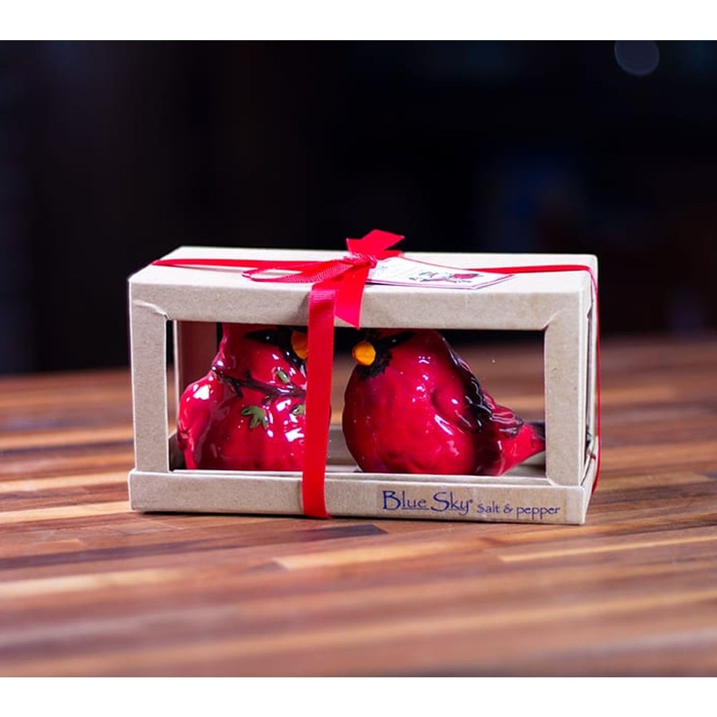 Blue Sky Clayworks 16081 Cardinal Salt and Pepper Set, 3.25-inch Height