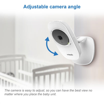 VTech VM3250 Video Baby Monitor with Camera,300m Long Range, Baby Monitor with 2.8" LCD Screen,Up to 19-hr Video Streaming,Night Vision,Secured Transmission,Temperature Sensor,Soothing Sounds,2X Zoom