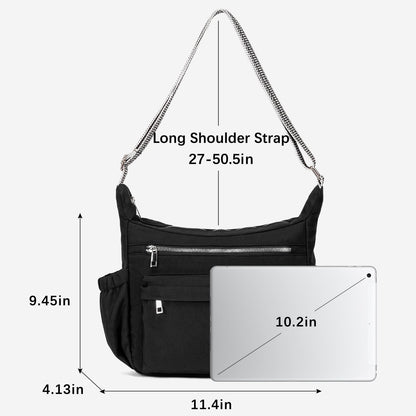 CLUCI Travel Purses for Women, Waterproof Nylon Crossbody Bags for Woman Trendy, Anti Theft Shoulder Handbags for Ladies