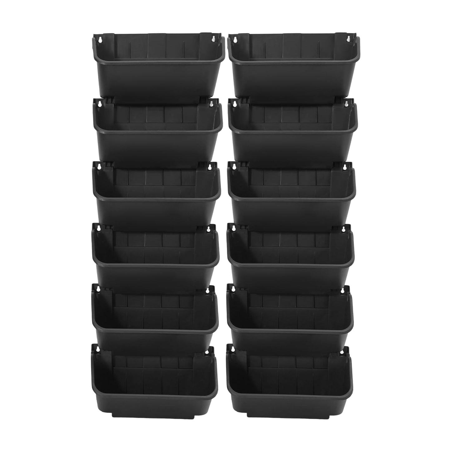 Bazargame Self Watering Vertical Wall Planter with 36 Pots, Vertical Garden Planter for Indoor Plants, Mounted Planter Flower Pot Holder for Herbs Vegetables Fruits, Black