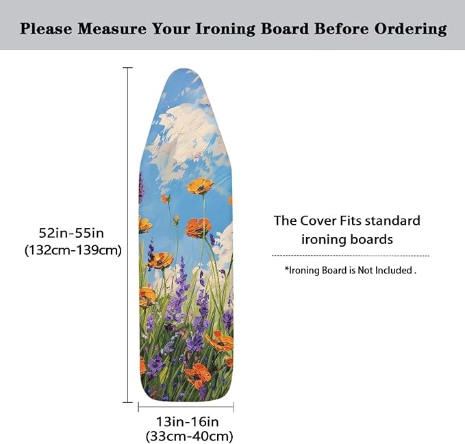 Ironing Board Cover Decor 15x54 Inch, Iron Board Cover