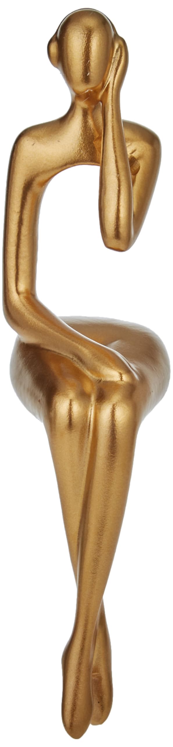 XINXUAN Gold Statue Home Decor - Modern Bookshelf & Desk Decor - 3 Piece Set