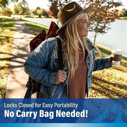 Kijaro Foldable Camping Chair, Vik Black, Polyester, Mesh, Steel, Portable, Durable, Unisex