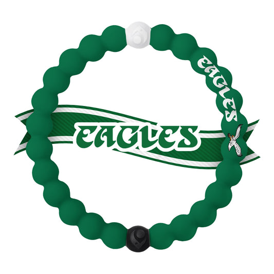 Lokai NFL Football Collection Silicone Beaded Bracelet, Philadelphia Eagles Retro Classic (Medium) - Beaded Bracelet for Women & Men, Silicone Jewelry Bracelet Slides-On for Comfortable Fit