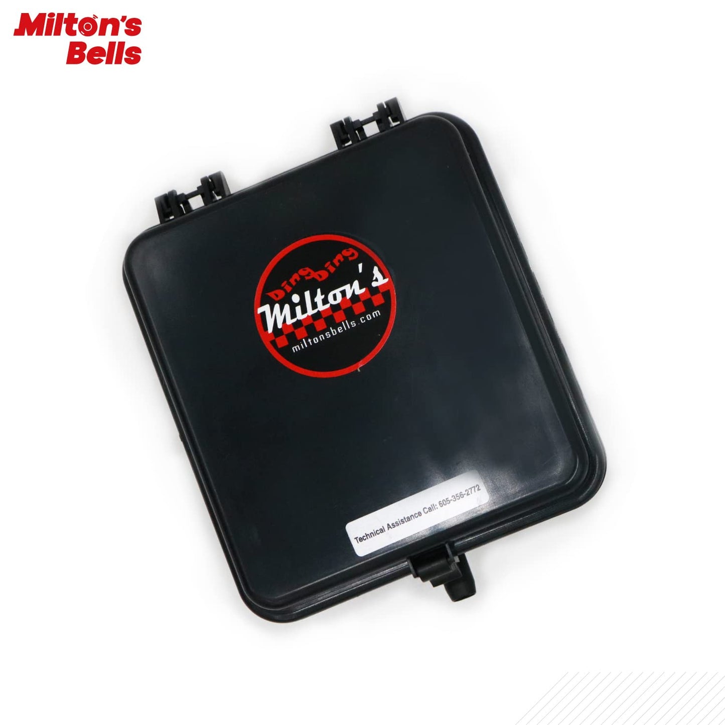 Milton’s Bells Driveway Alarm - Wireless Chime Kit with 25' Signal Hose, Transmitter, and Door Chime with Built-in Volume Control