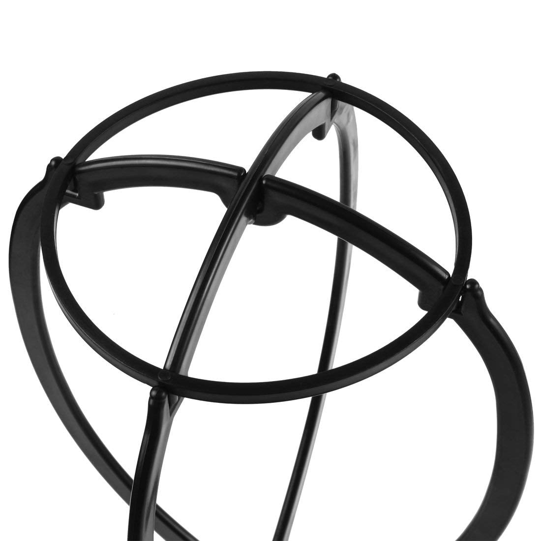 Dreamlover Wig Stands, Tall Wig Holder Stand Head for Women, Black, 2 Pack
