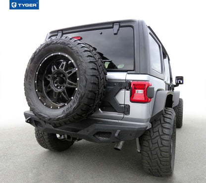 Tyger Auto TG-TR8J88818 Tire Carrier Kit Compatible with 2018-2026 Jeep Wrangler JL (Not for JK) Textured Black for up to 37inch Spare Tire