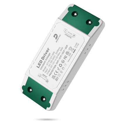 DUSKTEC LED Driver 12V 30W, LED Transformer AC 240V to DC 12 Volt 2.5A, Low Voltage Power Supply Constant Voltage for Strip Lights MR16 GU5.3 MR11 GU4 Bulbs G4 Spotlights