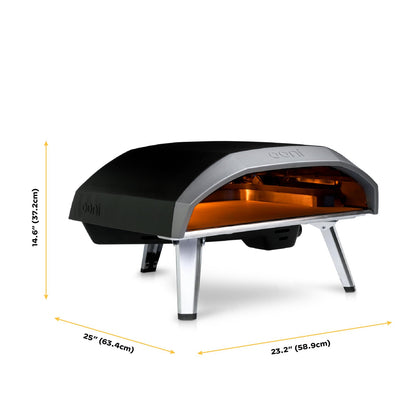 Ooni Koda 16 Gas Pizza Oven – 37 mbar Outdoor Portable Propane Gas Pizza Oven - 16 Inch Authentic Stone Baked Pizzas in 60 Seconds