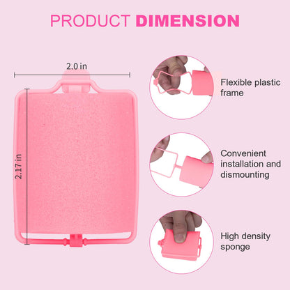 36 Pieces Foam Sponge Hair Rollers - Soft Sleeping Flexible Styling Curlers for Hair Styling (Pink)