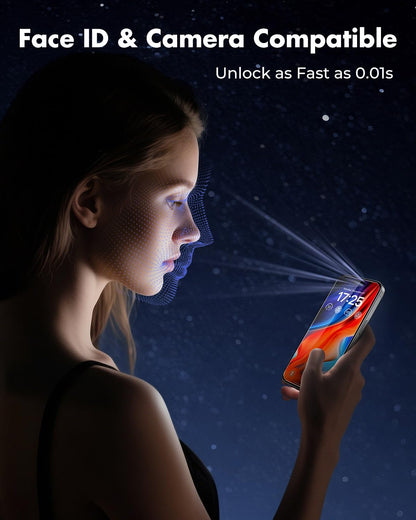 UNBREAKcable 2-Pack Screen Protector for iPhone 16e/13/13 Pro/14, Double Shatterproof Tempered Glass [Easy Installation] [9H Hardness] [99.99% HD] [Case Friendly] for Apple 13 Pro/13/14/16e 6.1 inch
