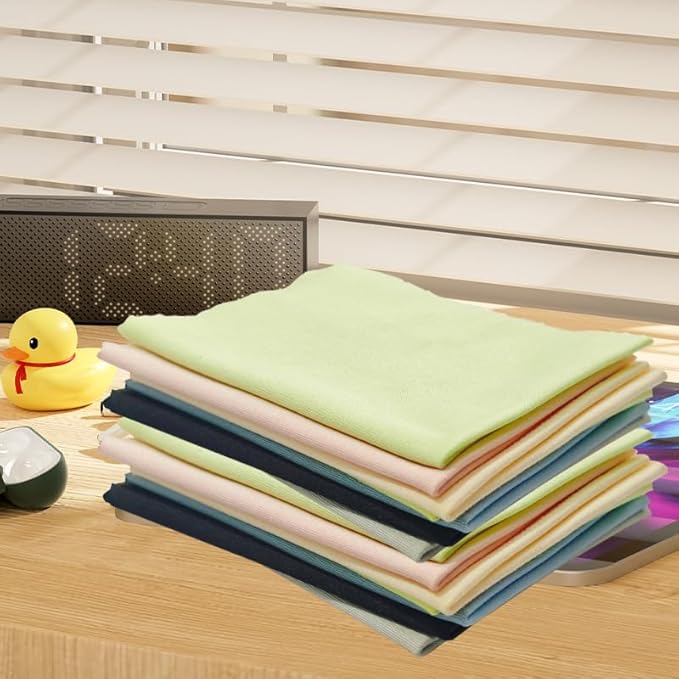 12 Pack Microfiber Cleaning Cloths Color Glasses Cloth Lens Wipes Cloth