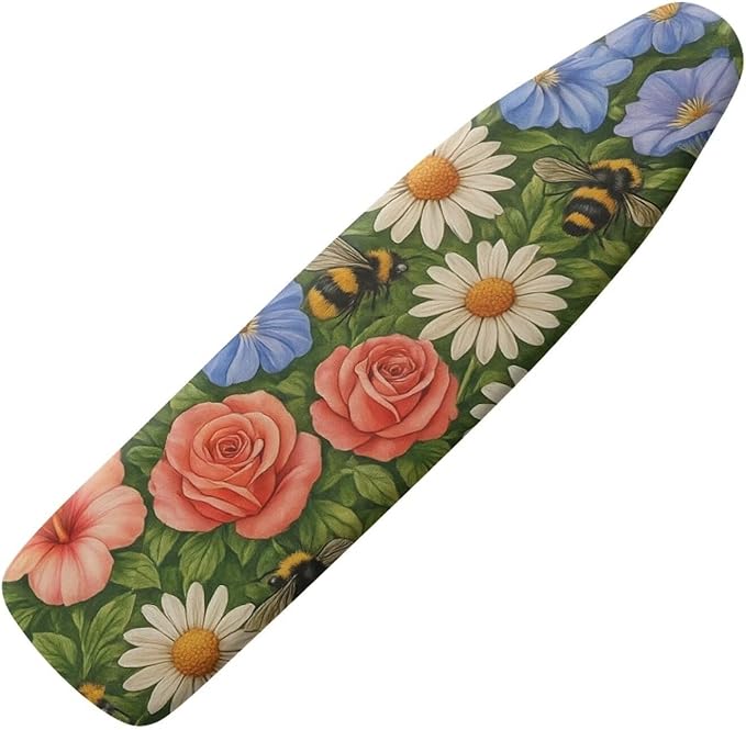 Rose Ironing Board Cover Non Stick Scorch Ironing Board Cover and Pad Standard