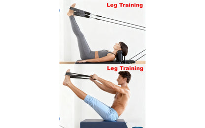 VNLVNL Padded Pilates Straps for Reformer – Double Loop Rope Handles, Comfortable Grip, Durable Replacement Reformer Accessories for Home Gym & Studio (Black)