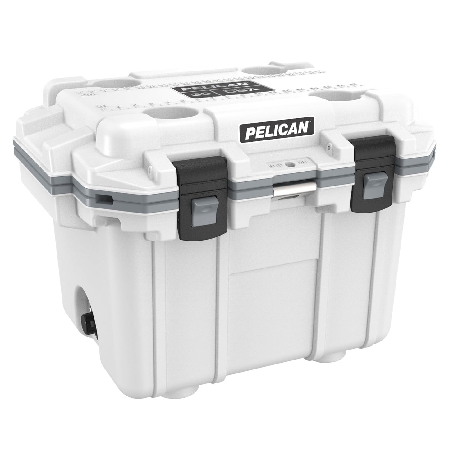 Pelican 30 Quart Elite Cooler (White/Gray)