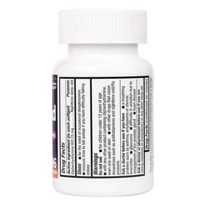 HealthA2Z Sleep Aid, Diphenhydramine HCl 25mg Softgels, Supports Deeper, Restful Sleeping, Non Habit-Forming (96 Softgels)