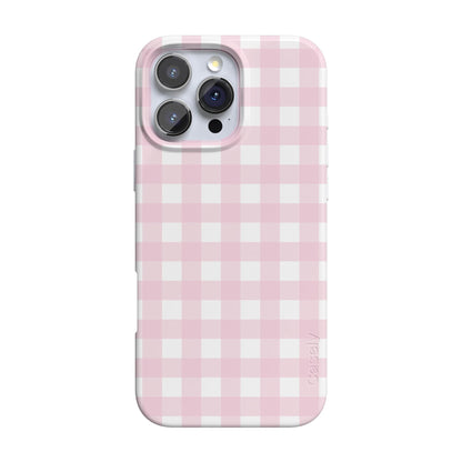 Casely iPhone 15 Pro Case | Fit Check | Neutral Checkerboard | Compatible with MagSafe | Classic Ultra Slim Design