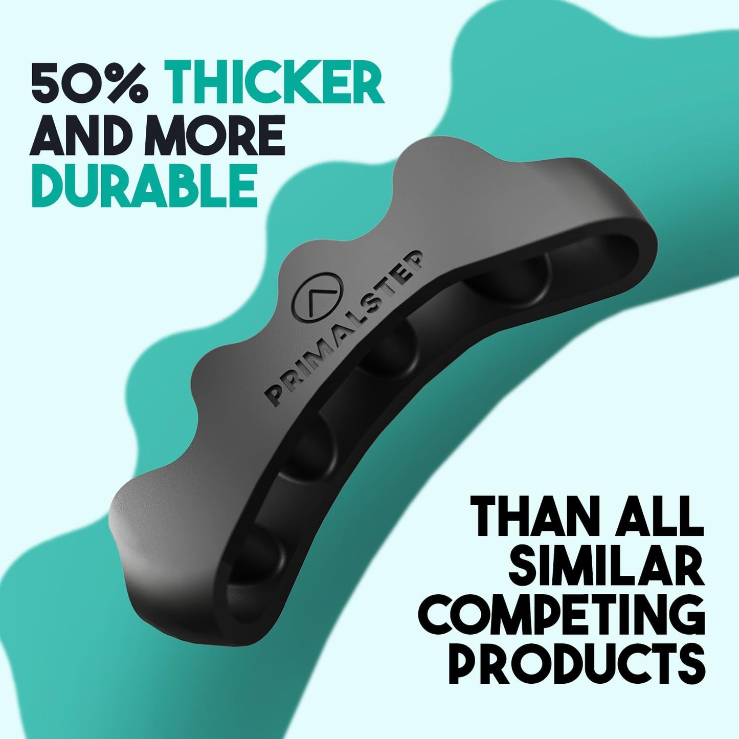 PrimalStep Toe Separators, Spreaders, Spacers, Straightener to Correct Toes for Men and Women, Bunion Corrector, Foot Pain, Plantar Fasciitis, Over 50% Thicker, XL