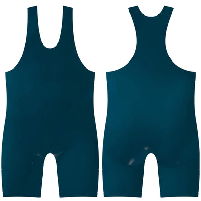 4 Time All American Wrestling Singlet: Black, Navy Blue, Red, Teal sizes 4XS-5XL (XXS/YL 51-70 lbs., TEAL)