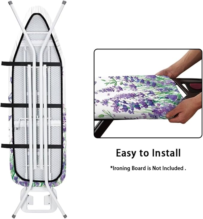 Flower Ironing Board Cover and Pad Standard Size Sea Butterfly Iron Table