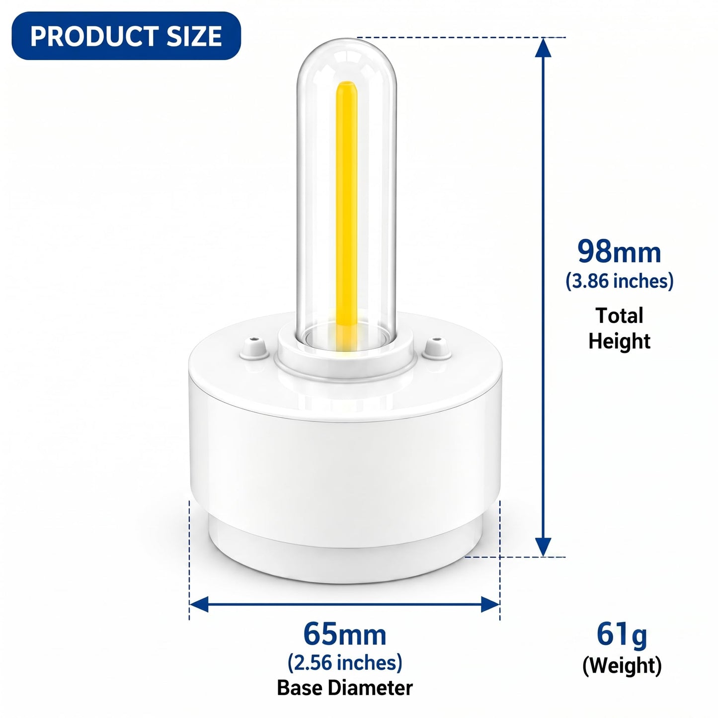 Portable Salt Water Camping Light, No Battery Survival Lantern, Waterproof Floating LED Lamp for Hiking, Fishing, Hurricane & Outdoor Adventures