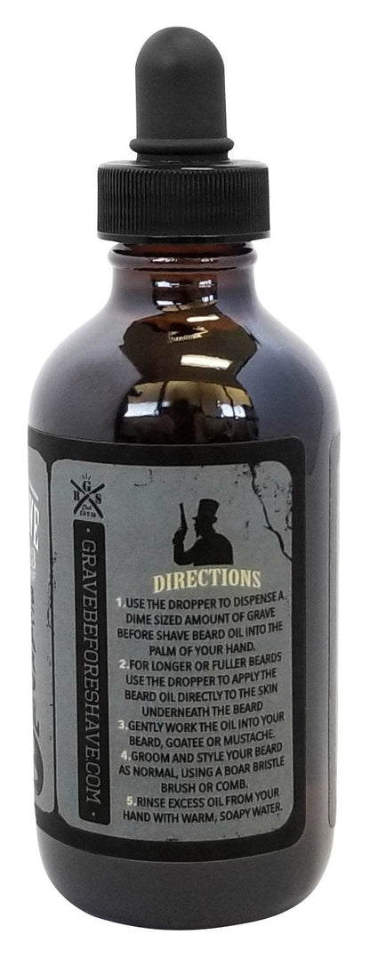 Grave Before Shave Beard Oil (Cigar Blend) 4 oz. Bottle