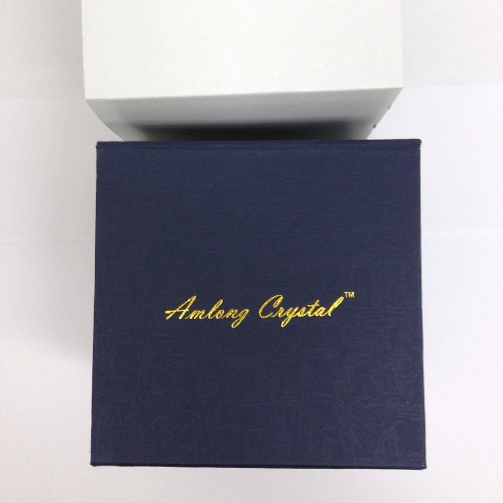 Amlong Crystal Golf Ball Paperweight 3 inch with Gift Box