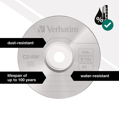 Verbatim 43480 12x CD-RW - 10 Pack Spindle