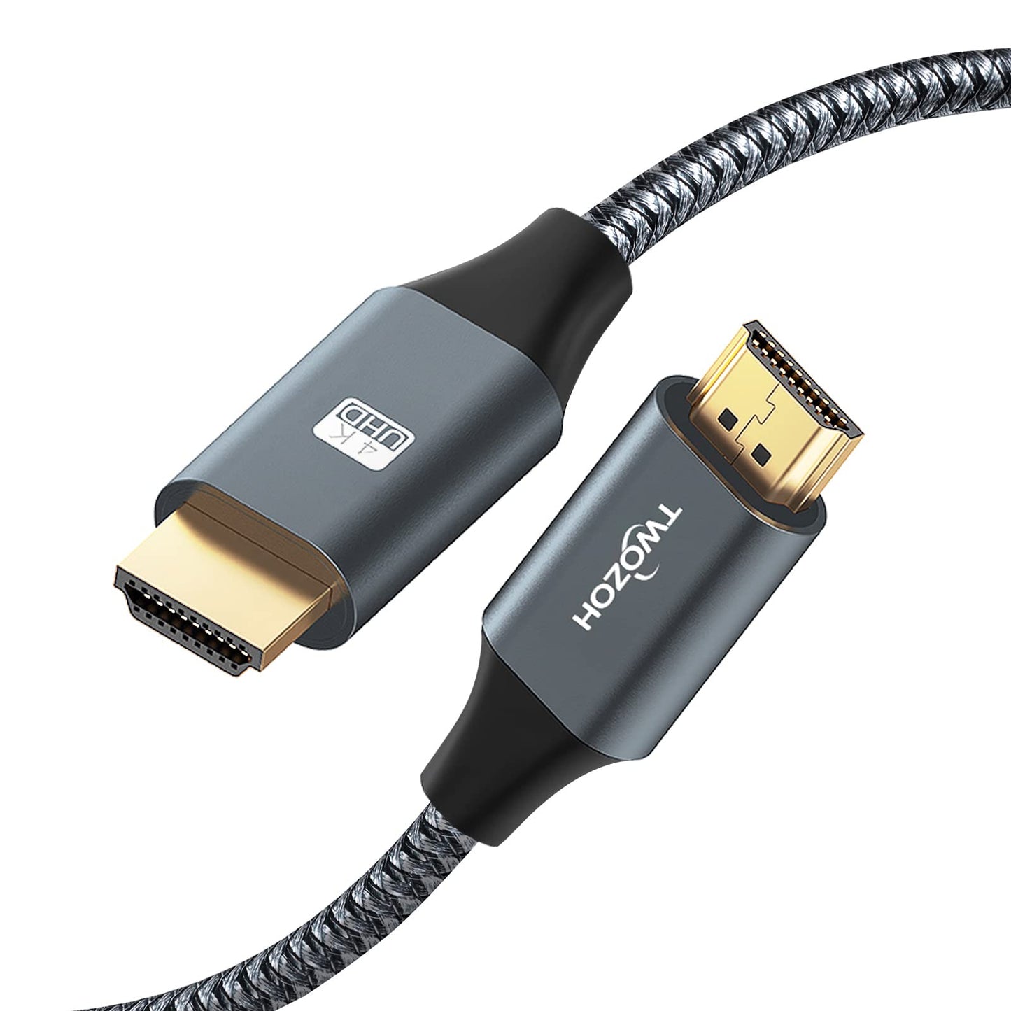 Twozoh 4K HDMI Cable 5M, High Speed HDMI 2.0 Cable, Braided HDMI to HDMI Lead Compatible with PS5, PS3, PS4, PC, Projector, HDTV, Xbox