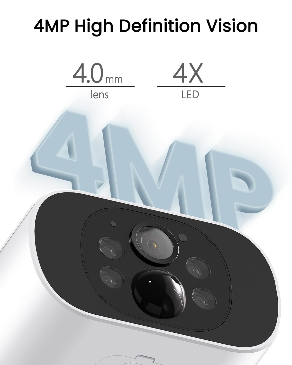 ARCCTV Solar Security Cameras Wireless Outdoor, 4 Cam-Kit, 4MP Solar Security Camera Wireless System, Color Night Vision, Motion Detection, No Monthly Fee, 32GB Memory Card