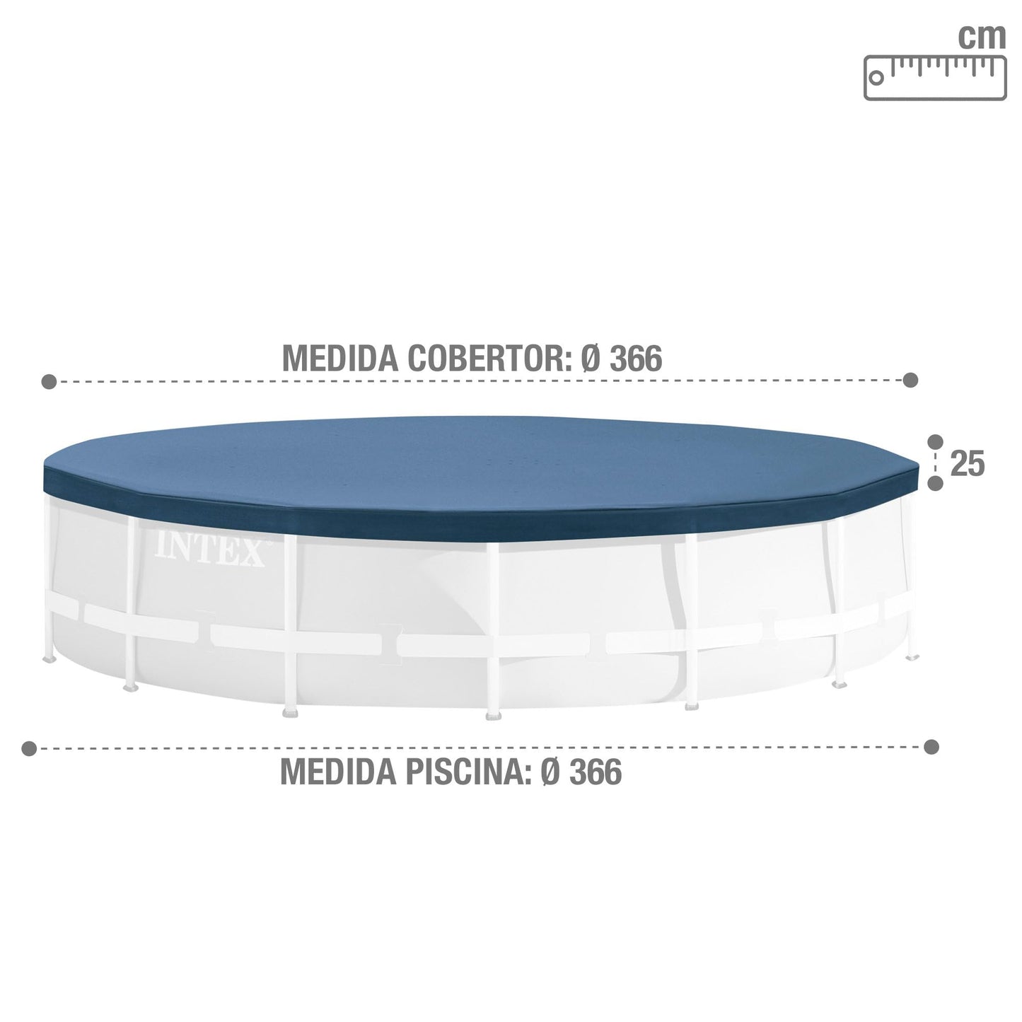 INTEX Intex Debris/Weather Cover for 12ft Frame Pools #28031