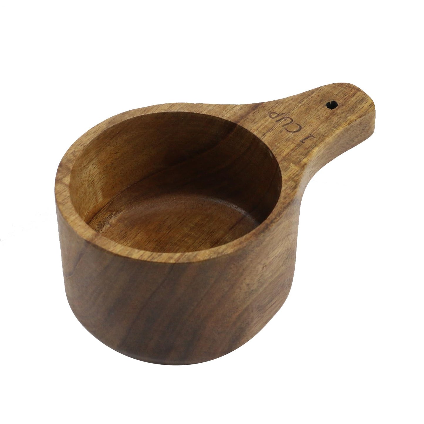 Mewutal 1PCS 1 Wooden Measuring Cup and Measuring Spoon Kit for Baking Cooking Spice Coffee Tea Milk Powder