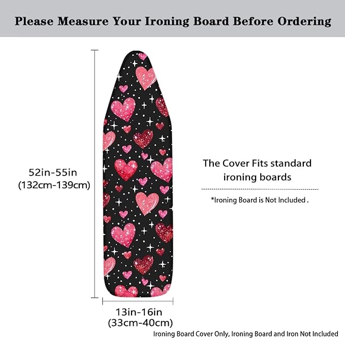 Red Hearts Ironing Board Cover