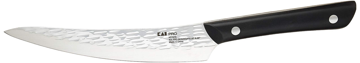 Kai PRO 6" Chef’s Knife, Hand Sharpened Kitchen Knife for Professional and Home Chefs, Japanese AUS6M Stainless Steel Blade, Full-Tang POM Handle, NSF Certified