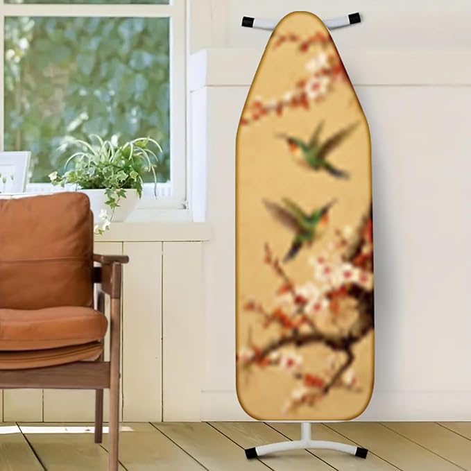 Nuxovilar Hummingbird & Plum Blossom Ironing Board Cover, 15 * 54inch, Fit Most