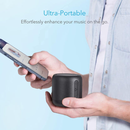 Anker Super-Portable Bluetooth Speaker Soundcore Mini with 15-Hour Playtime, Wireless Speaker with 66-Foot Bluetooth Range, Enhanced Bass, Noise Cancelling Microphone, For Outdoor, Travel, Home
