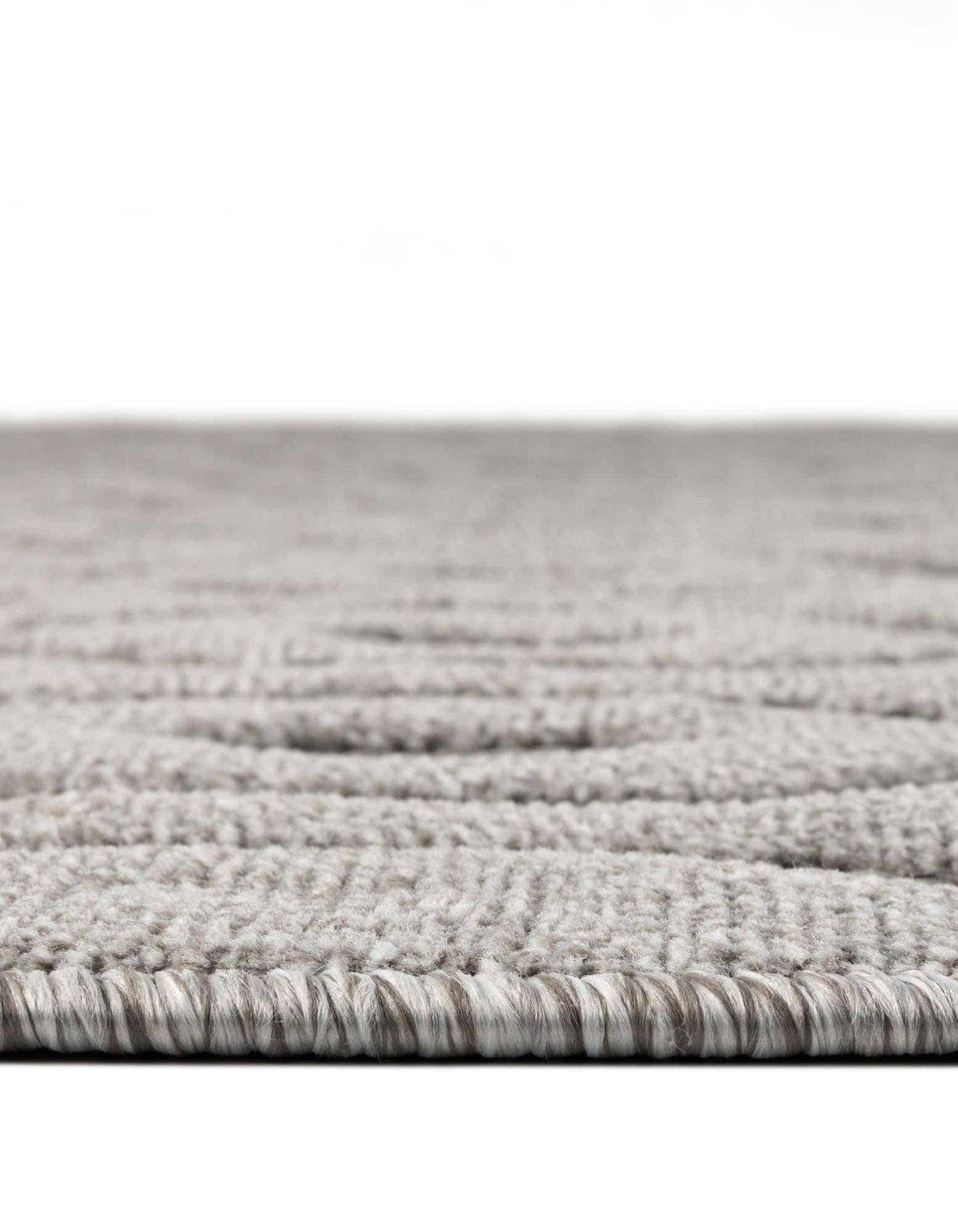 Unique Loom Outdoor Trellis Textured Collection Area Rug - Spatial (6' 1" x 9' Rectangle, Grey/ Gray)