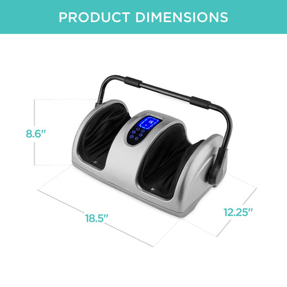 Best Choice Products Heated Shiatsu Foot Massager for Pain Relief, Plantar Fasciitis, Neuropathy, Blood Circulation w/Compact Design - Burgundy
