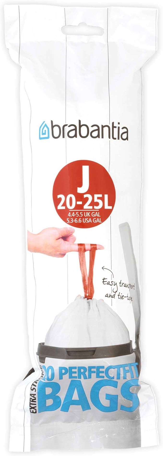 Brabantia PerfectFit Trash Bags High Quality Thick Plastic Trash Can Liners