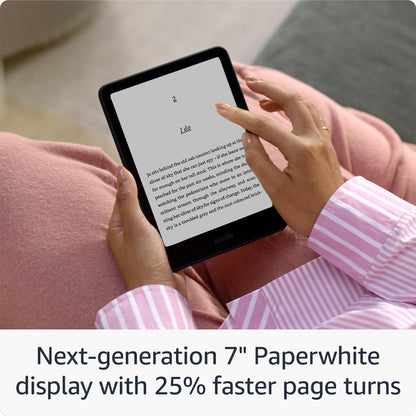 Amazon Kindle Paperwhite (16 GB) – Our fastest Kindle ever, with new 7" glare-free display and weeks of battery life – Without Ads - Black