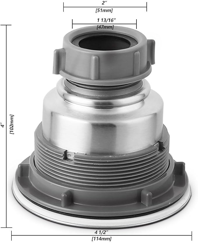 Serene Valley 3-1/2-inch Kitchen Sink Strainer Assembly, 304 Premium Stainless