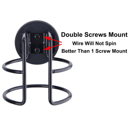 8 Pack Magnetic Cup Holder with 2 Screws Mount, Full Covered Bus Tractor Cup Holder, Magnet Bottle Drink Holder, Black