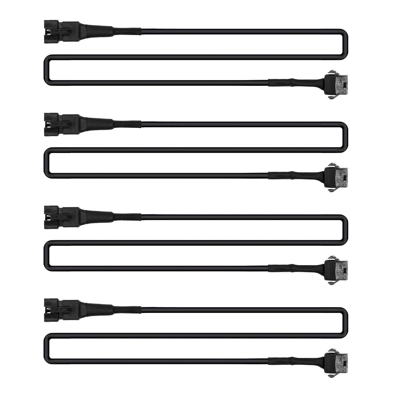 YiLaie 4 PCS 47 inch Extension Cables for Use with LED Rock Lights, RGB NEON Accent Kits for LED Motorcycle ATV, SUV Car Light Multi-Color Neon Strip (4pcs)