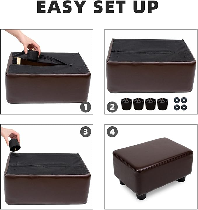 CAROLMADE Small Foot Stool Ottoman Footstool